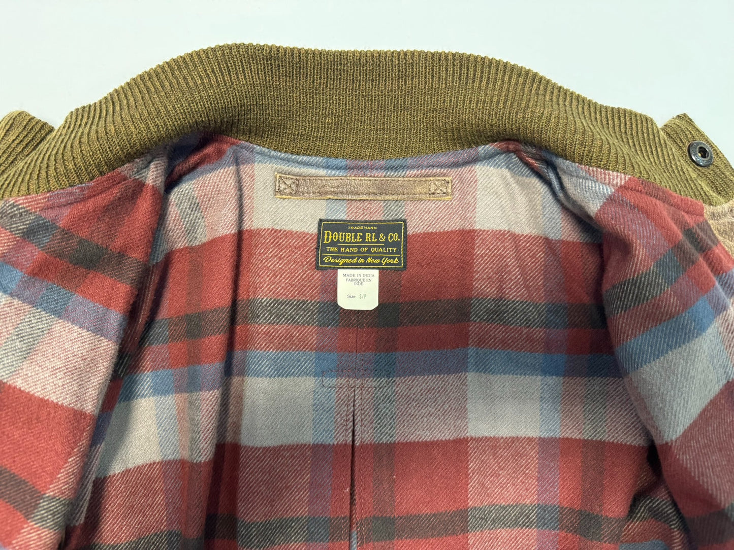 RRL Ralph Lauren Leather Car Coat