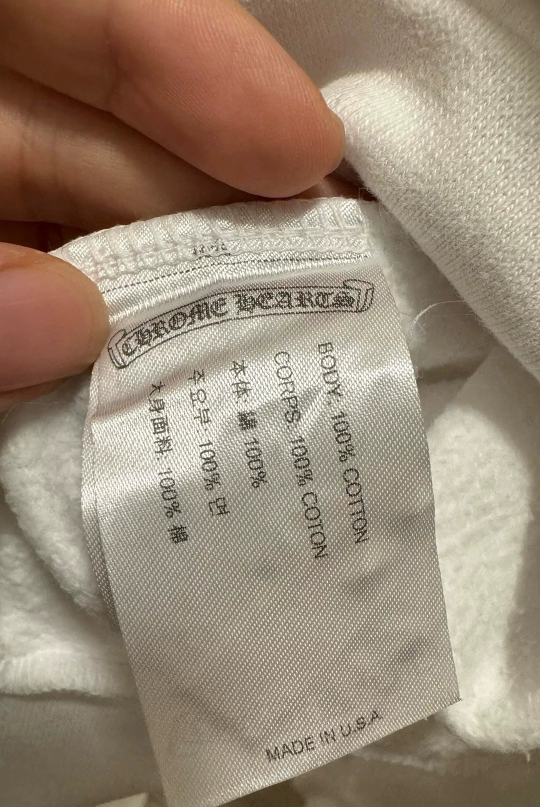 chrome hearts white crewneck sweatshirt