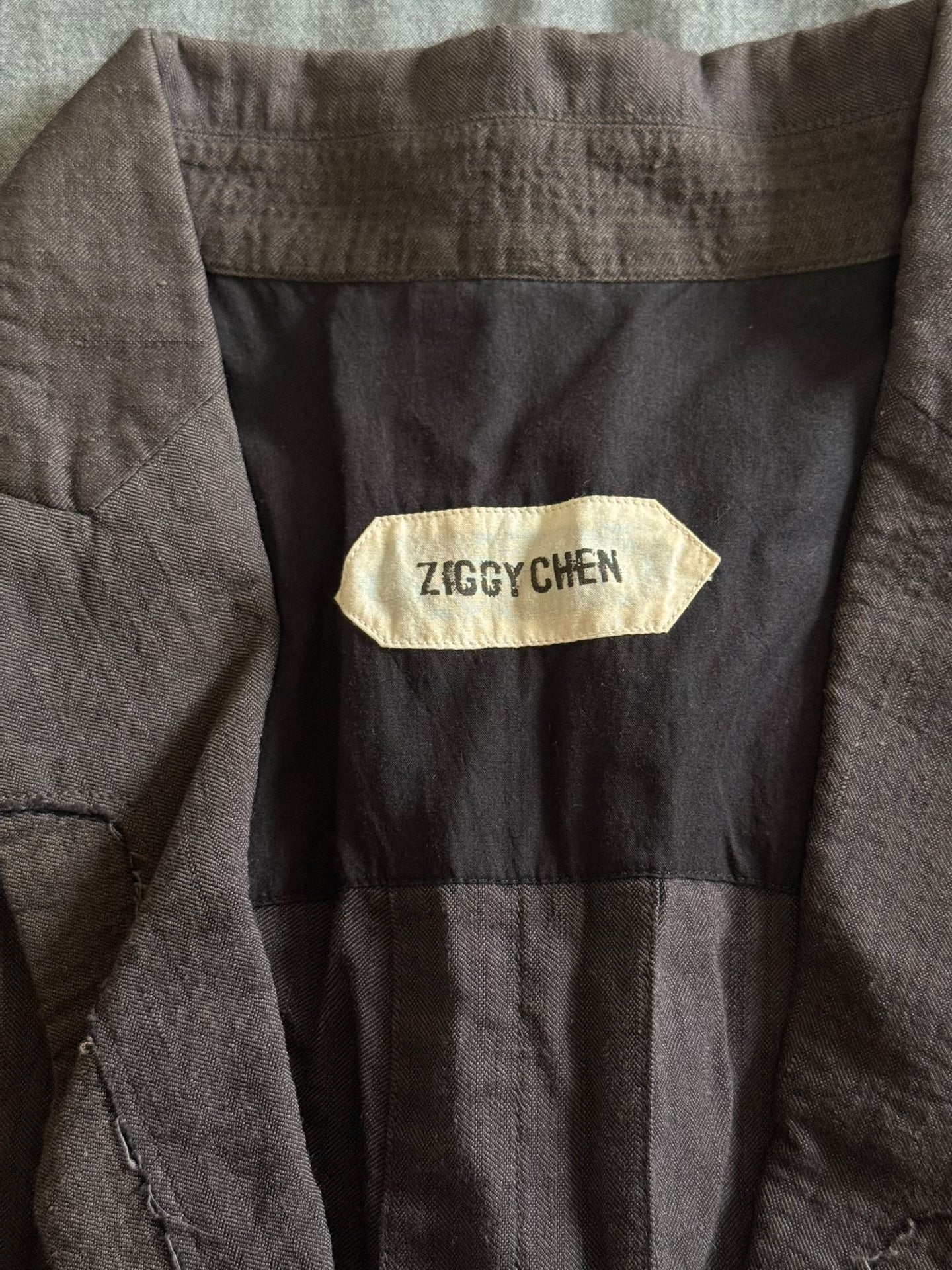 Ziggy Chen 15SS Double-Layer Sleeve Long Jacket