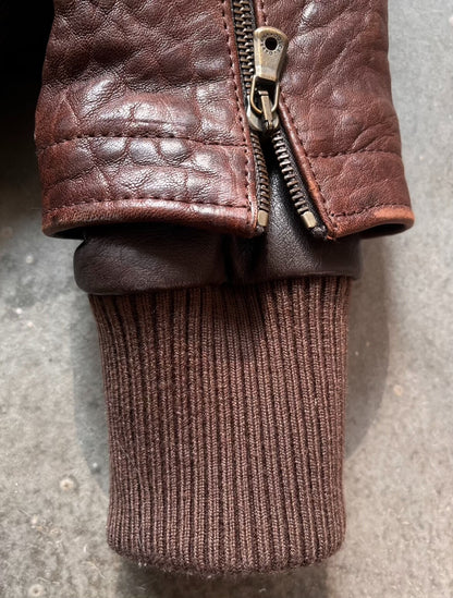 dolce gabbana double-layer leather motorcycle jacket