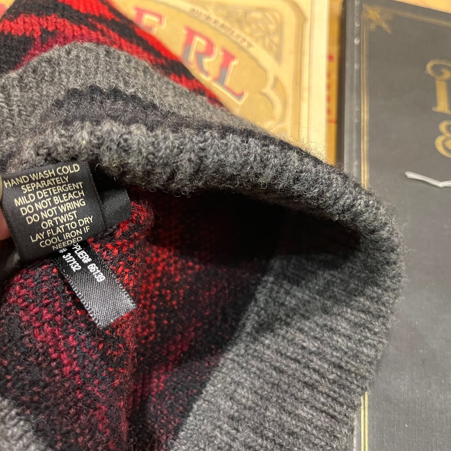 RRL Navajo Knit Wool Beanie