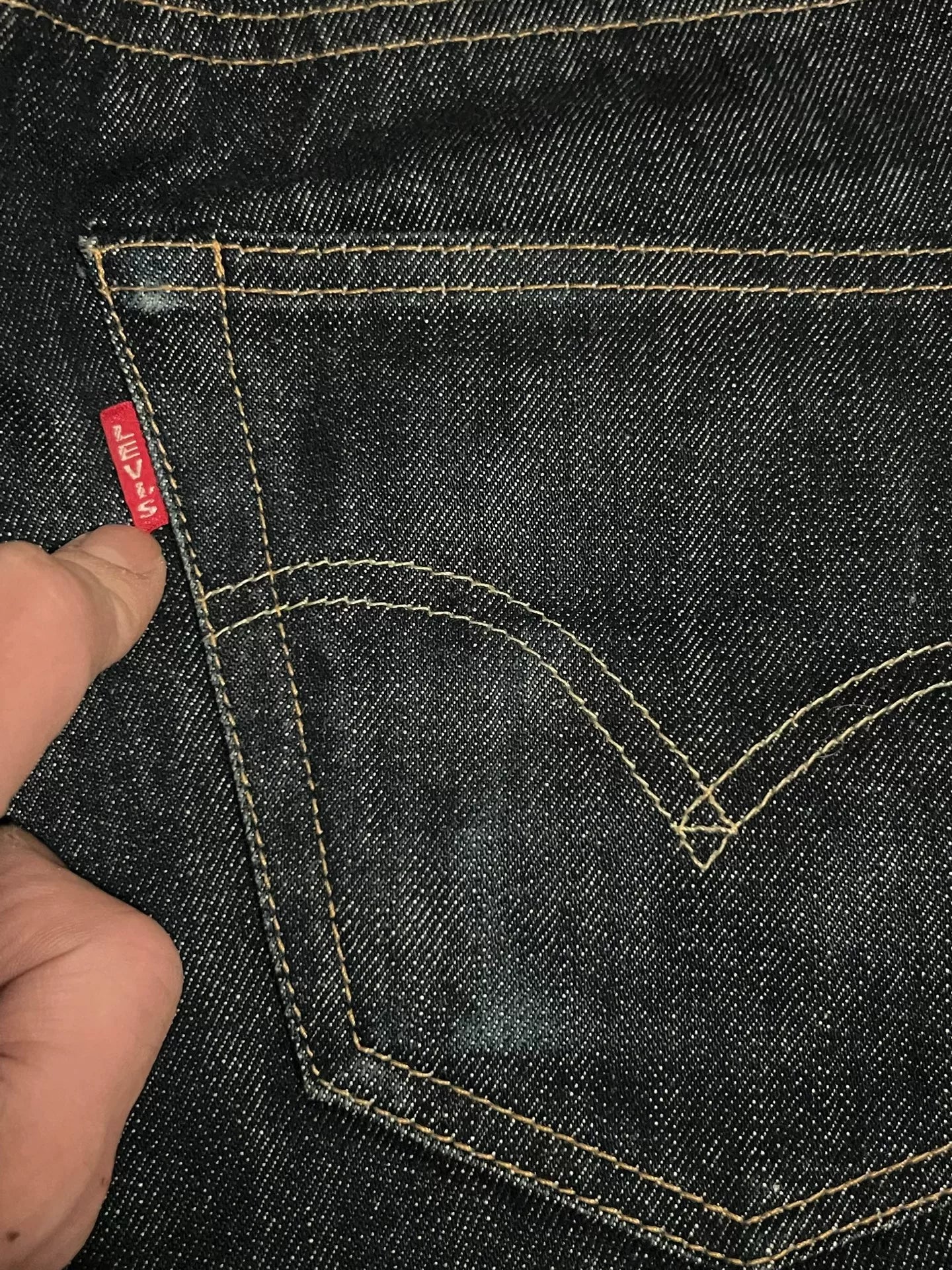 levi's vintage dark blue jeans