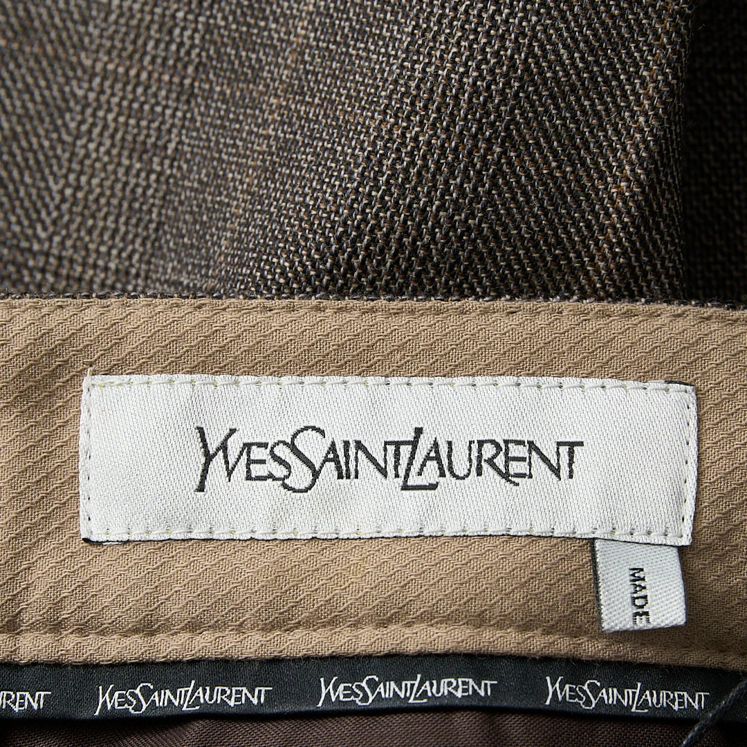 Saint Laurent Men's Checkered Drawstring Pants