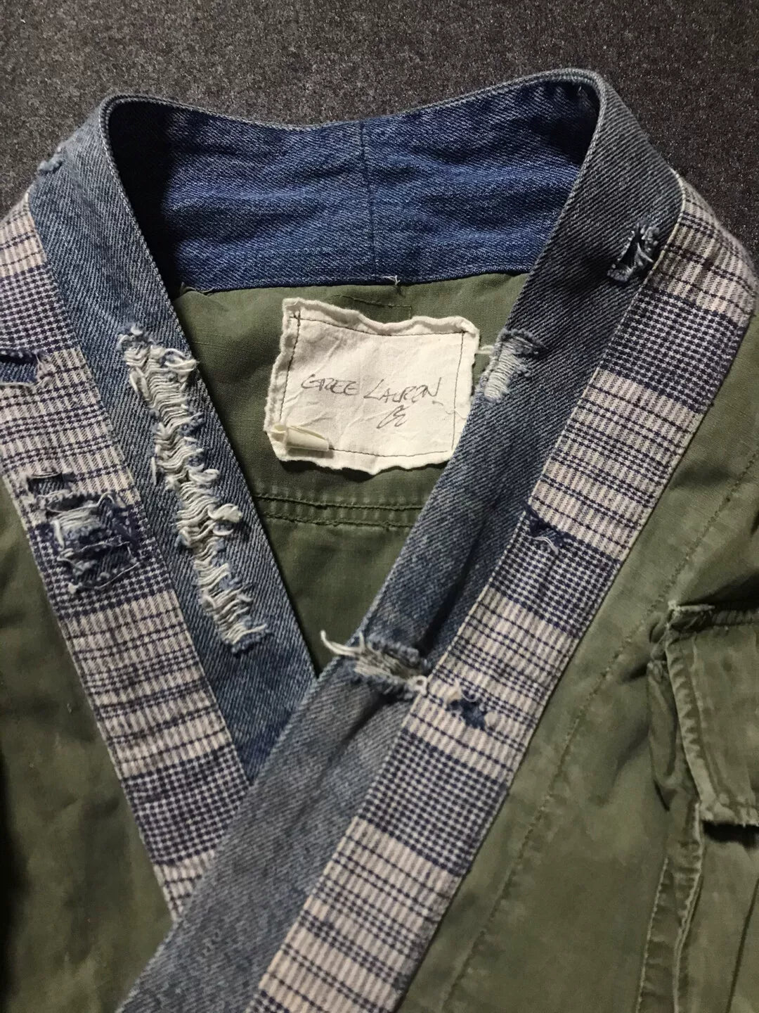 Greg Lauren Military-Inspired Patchwork Jacket