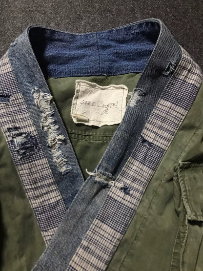 Greg Lauren Military-Inspired Patchwork Jacket