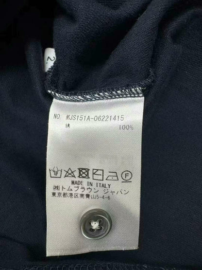 thom browne long sleeve striped t-shirt