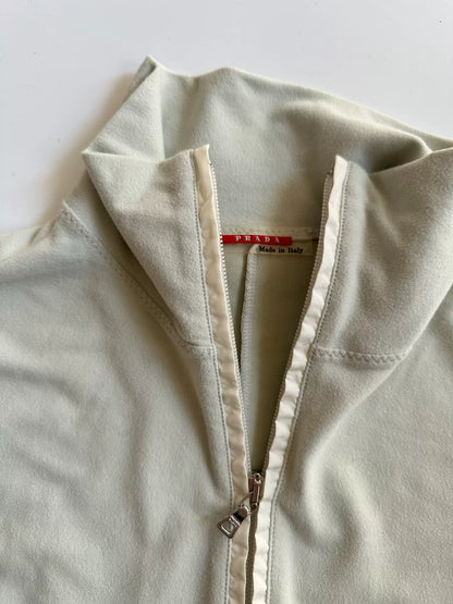 PRADA Long Zip Polo Sweatshirt