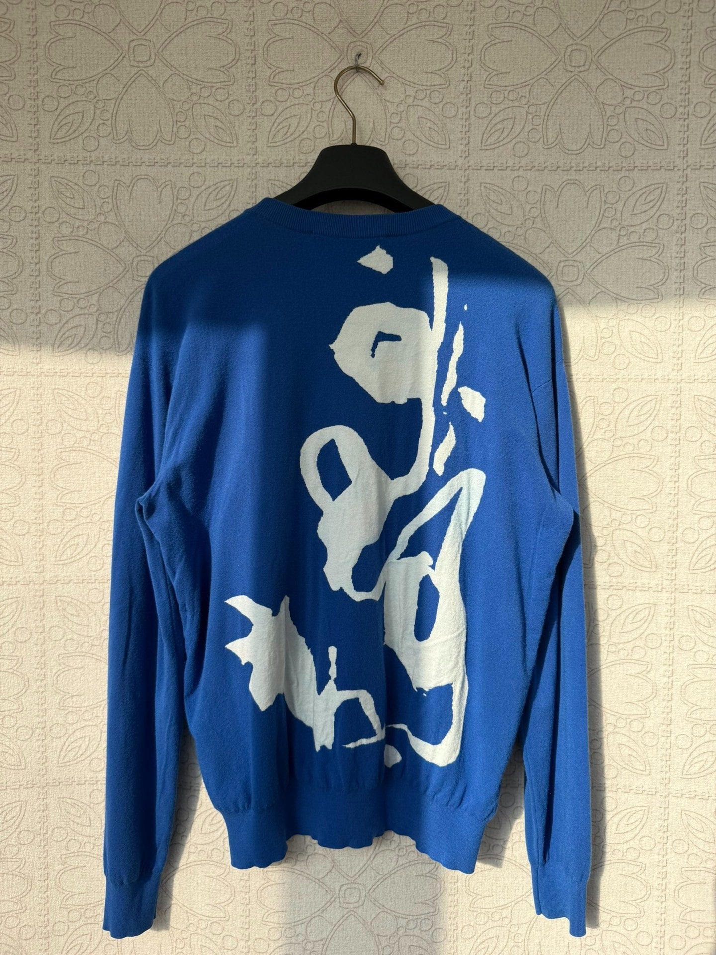 Louis Vuitton Blue and White Knit Sweater