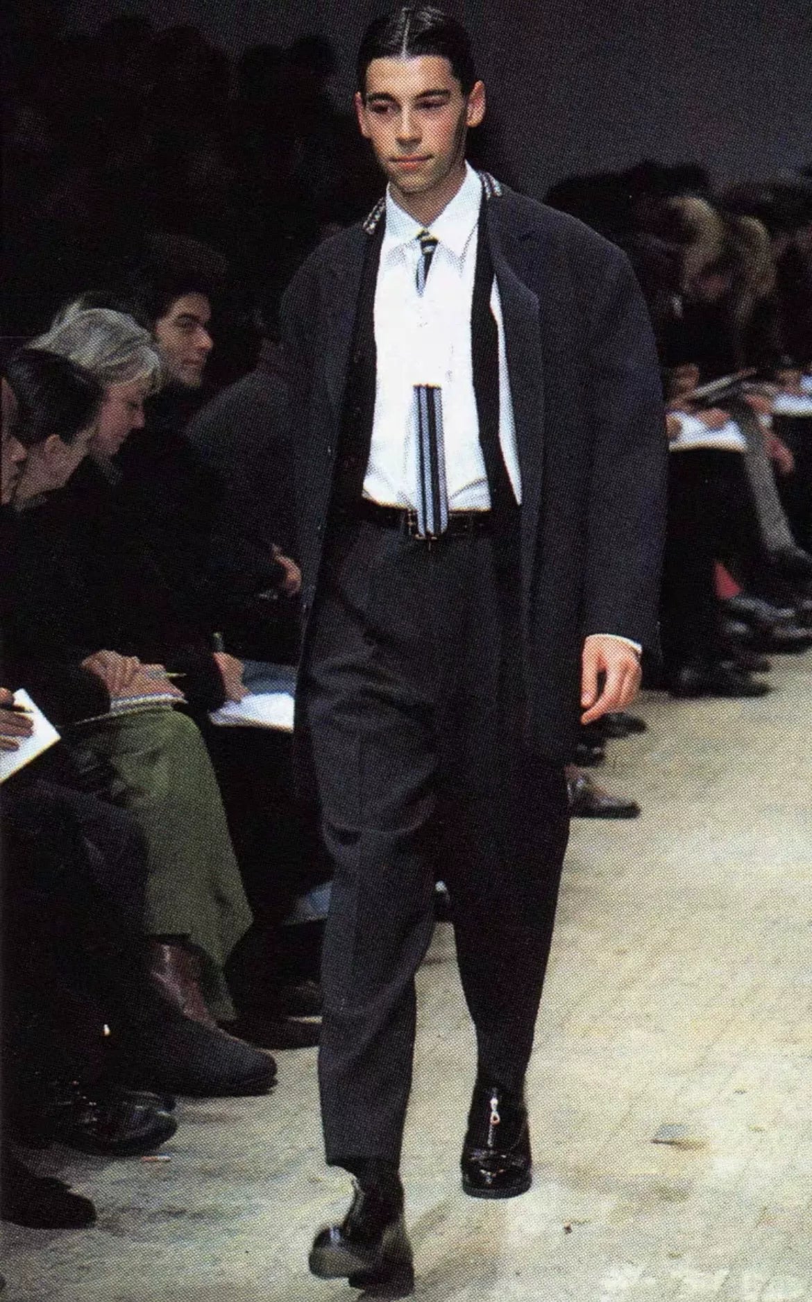 Yohji Yamamoto 95AW Runway Fixed Tie Shirt