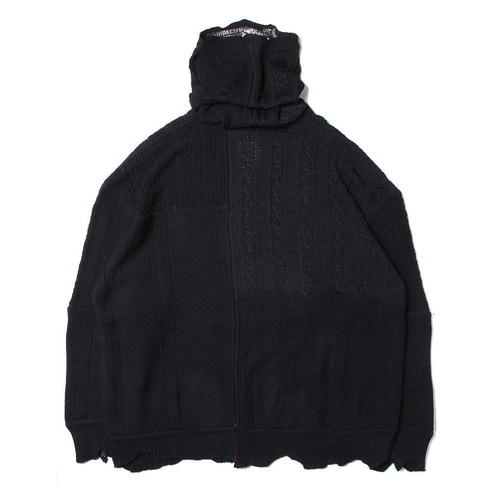 black turtleneck sweater by takahiro miyashita