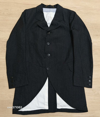 visvim 17ss Ascot Morning Coat Pinstripe