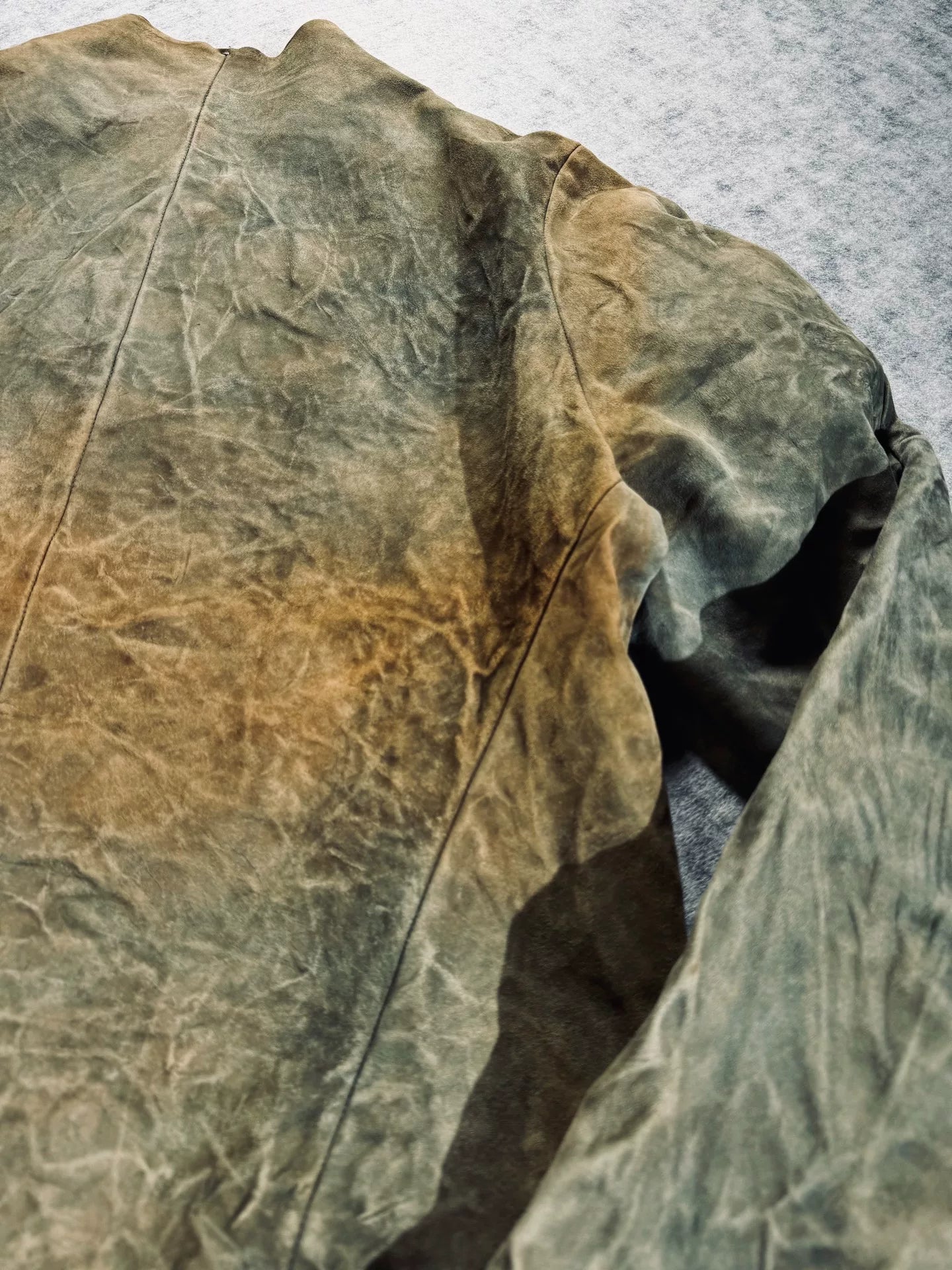 unique vintage leather jacket by maurizio amadei