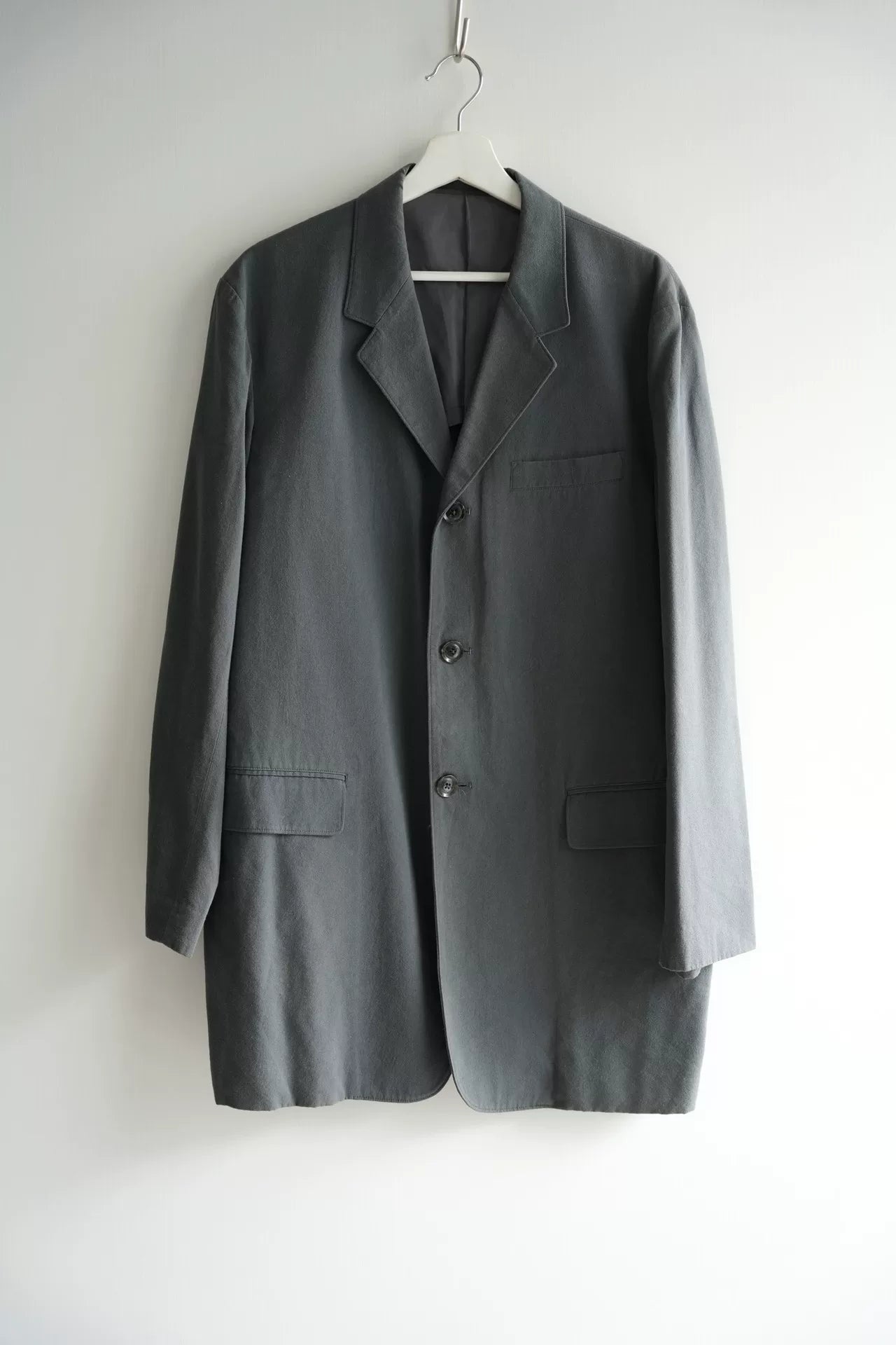 Yohji Yamamoto Gray Long Suit Jacket
