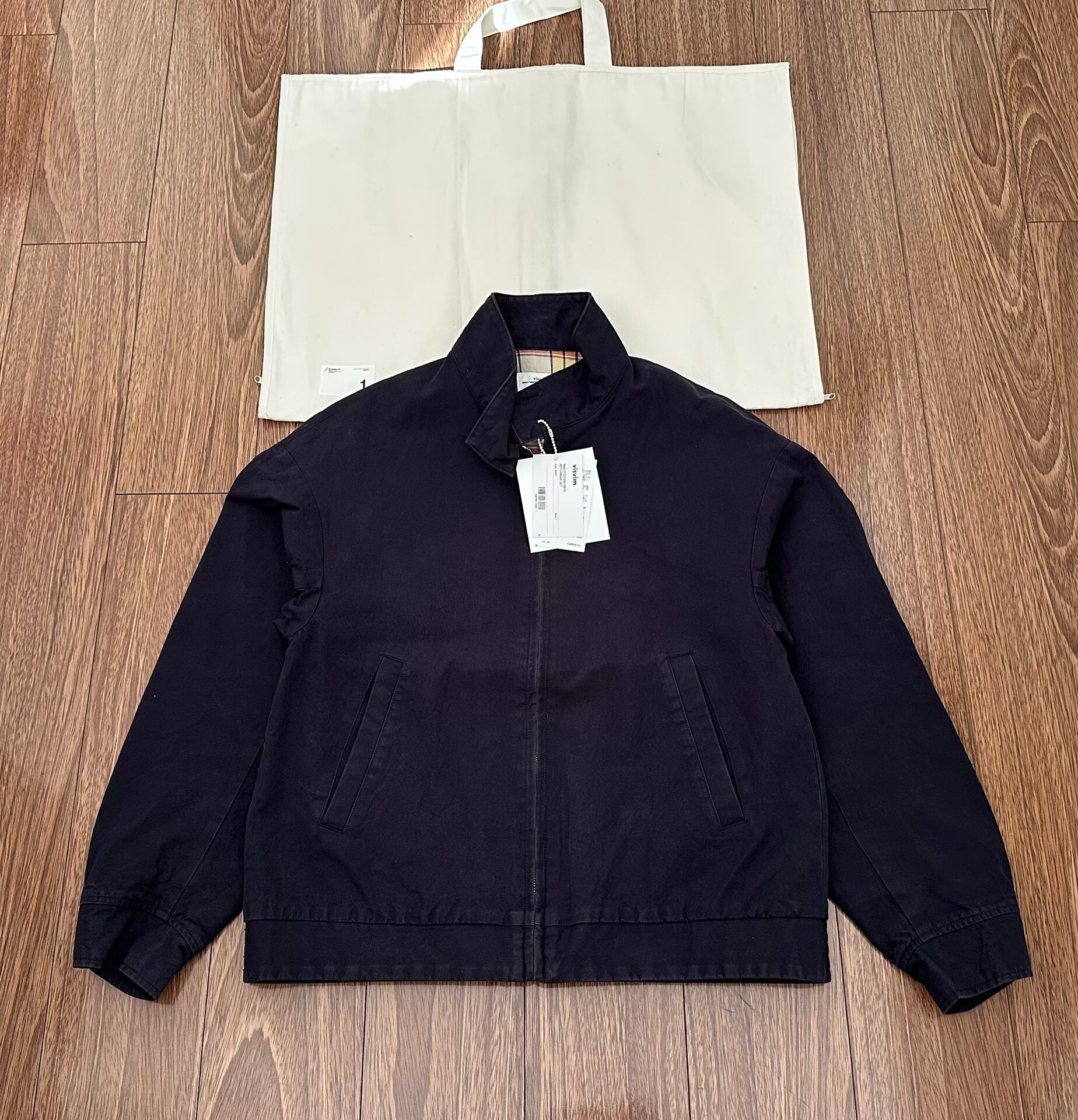 visvim ketchikan jacket in navy blue