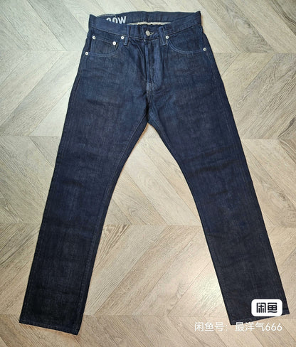 visvim indigo double dye denim pants