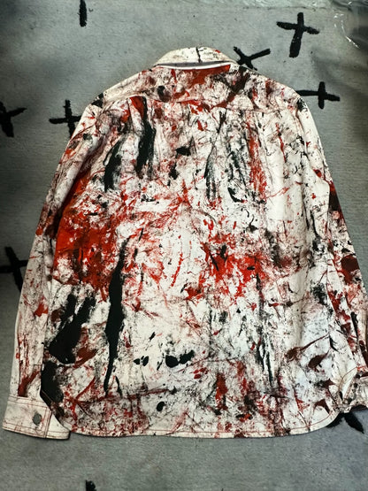 sterling ruby raf simons paint splatter shirt