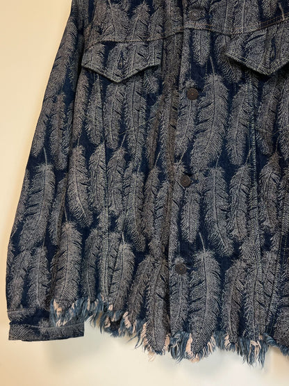 Kapital Feather Print Denim Jacket