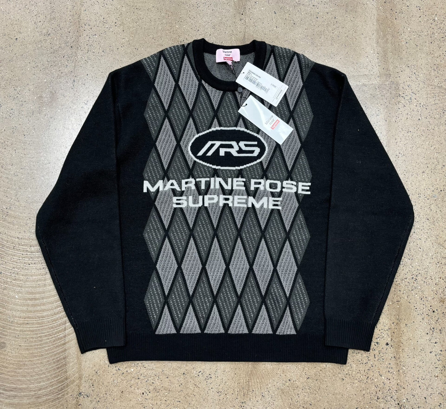 supreme x martine rose knitted sweater