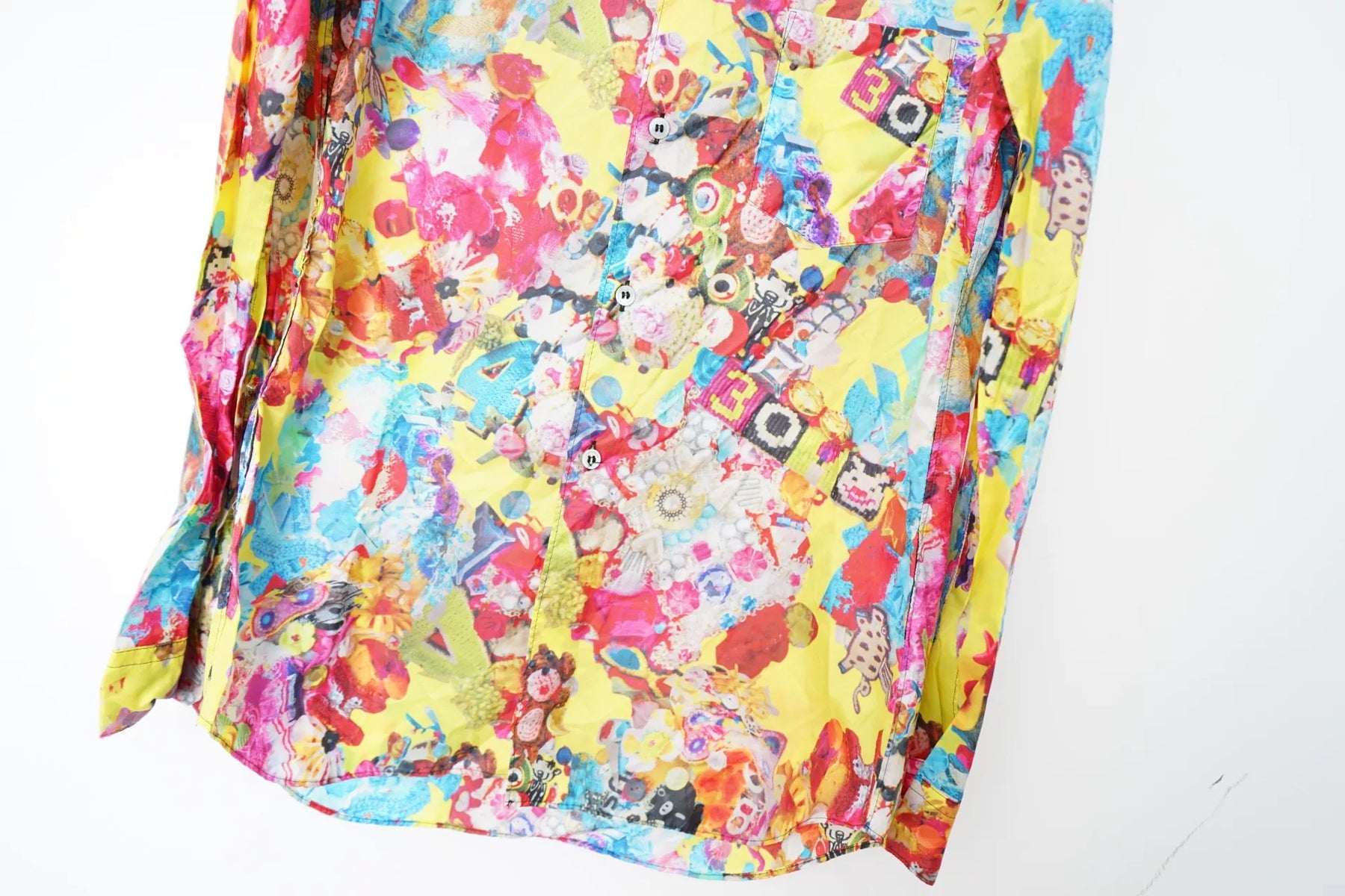 Comme des Garçons Graffiti Floral Shirt