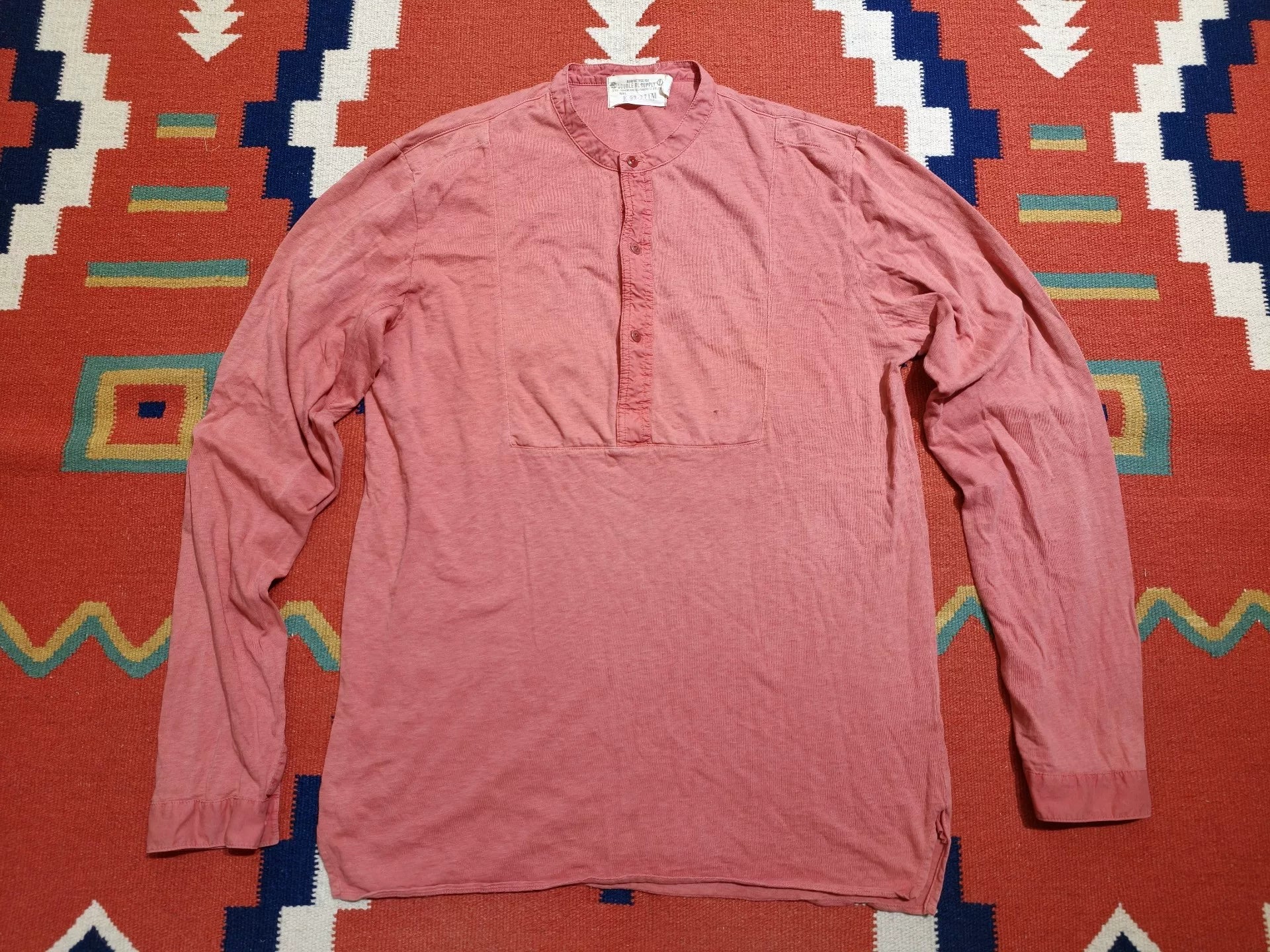 RRL Double RL Henley Long Sleeve T-shirt