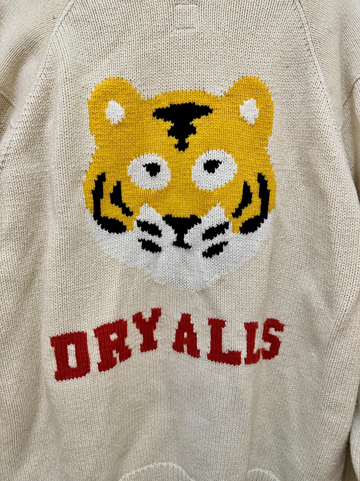 human made raglan sleeve knit sweater