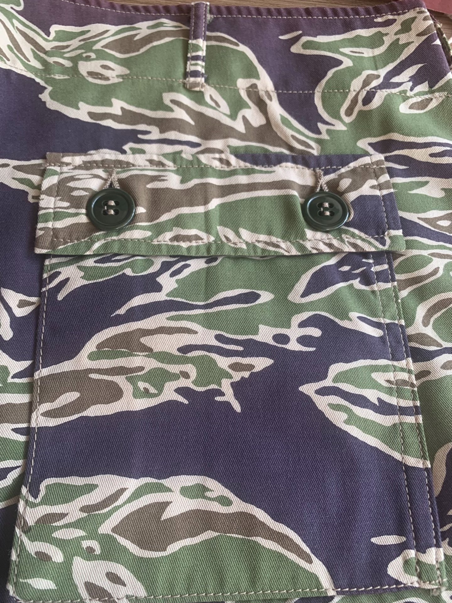 The Real McCoy Tiger Camouflage Shorts
