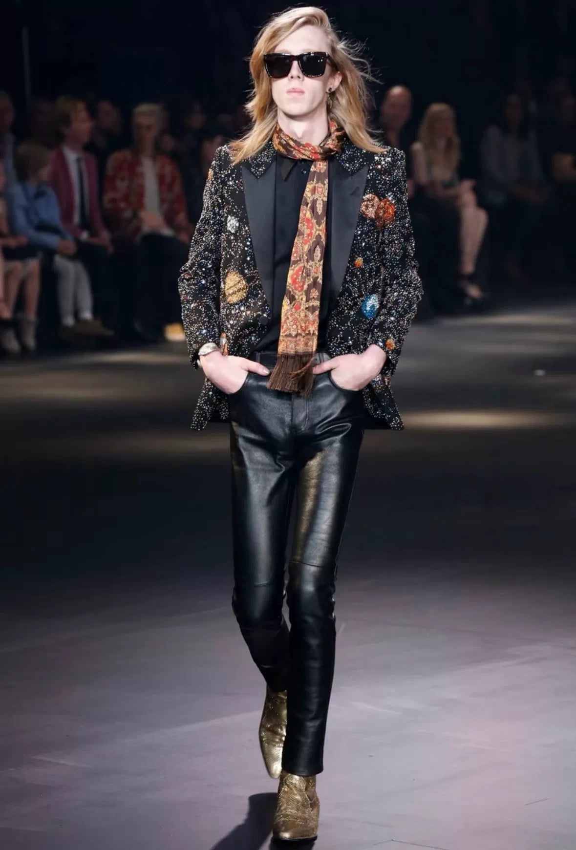 Saint Laurent Black Silk Shirt Size 37