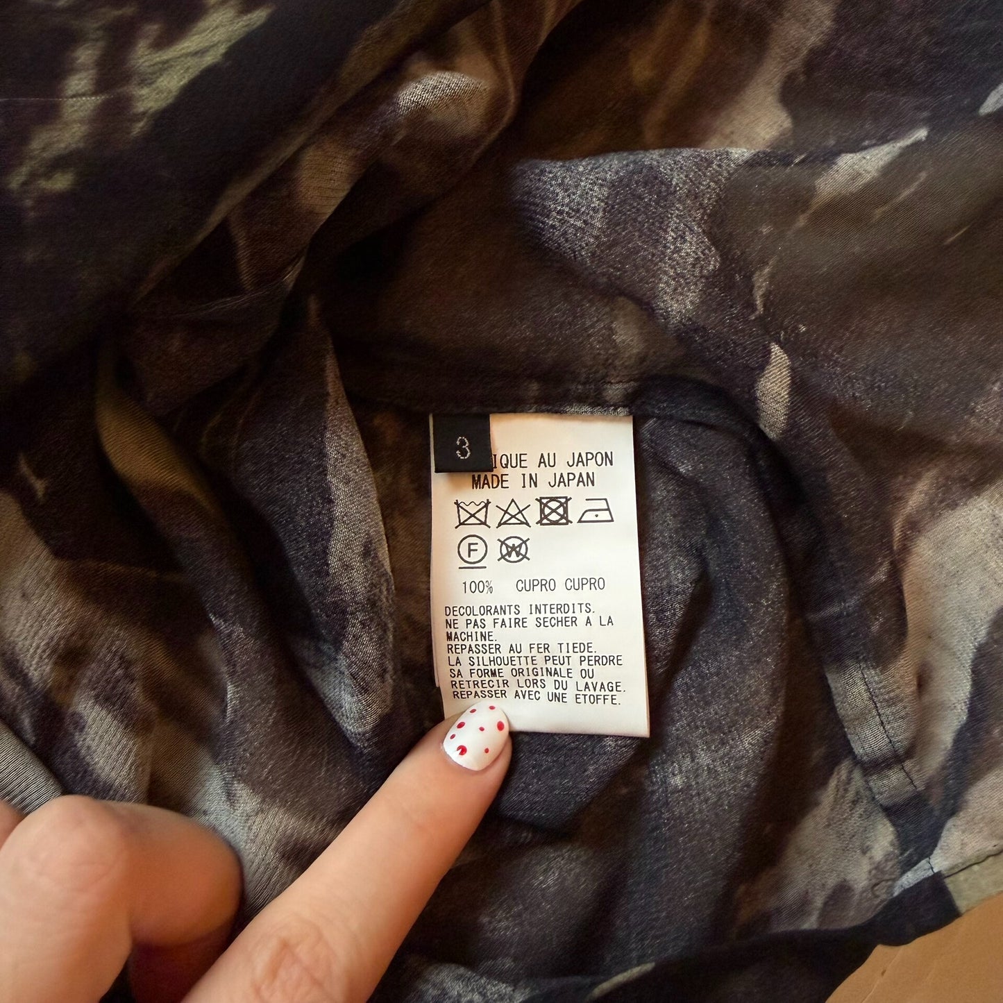 Yohji Yamamoto 24SS Sheer Floral Cupro Shirt