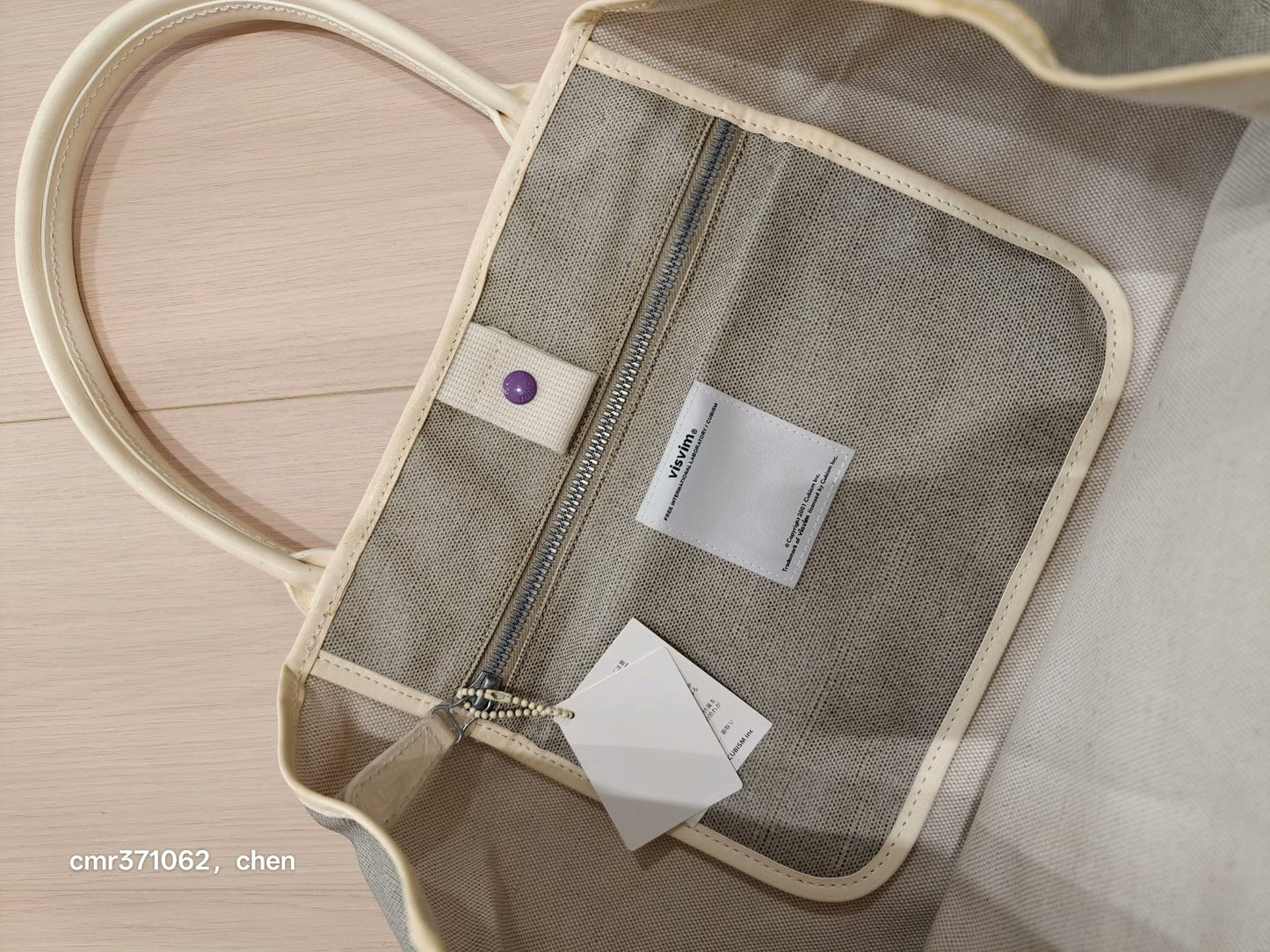 visvim coated canvas tote bag