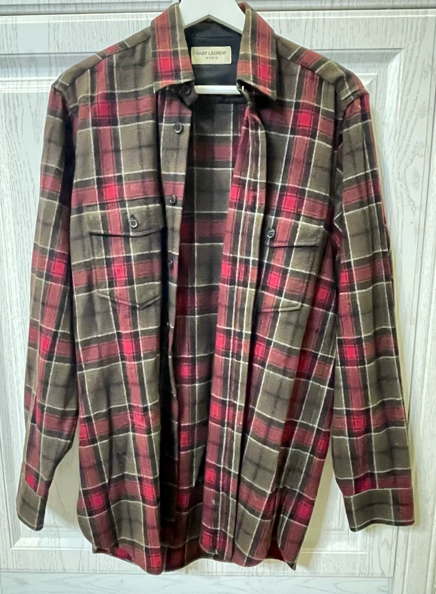 Saint Laurent FW13 Plaid Shirt