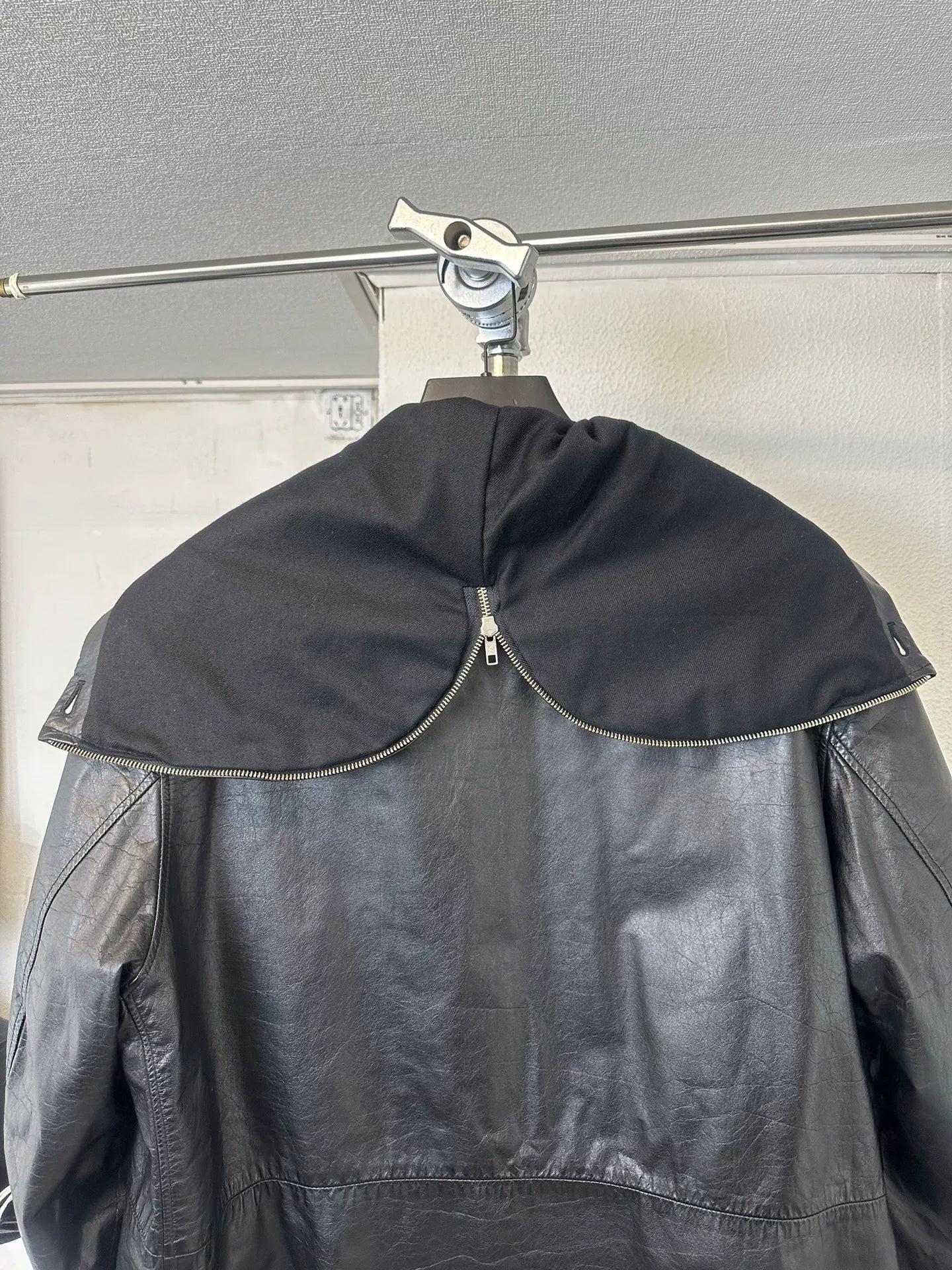 Yohji Yamamoto Men's Leather Parka Coat