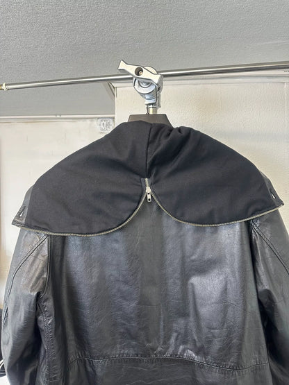 Yohji Yamamoto Men's Leather Parka Coat