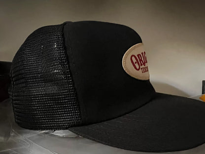 original trucker cap with oval patch