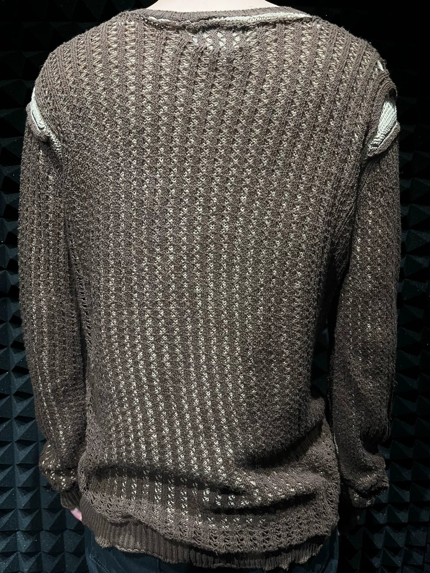 double-layer knitted sweater from number nine