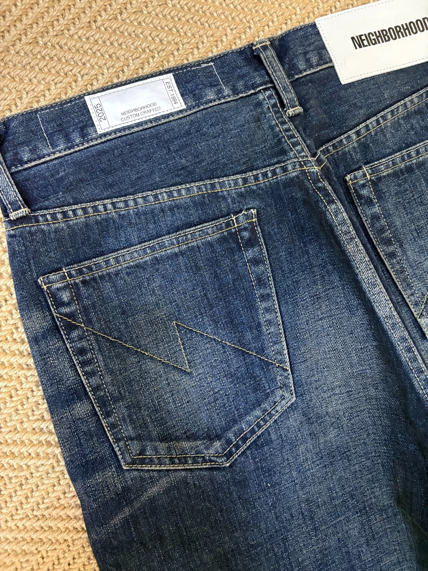 NEIGHBORHOOD WASHED DENIM JEANS