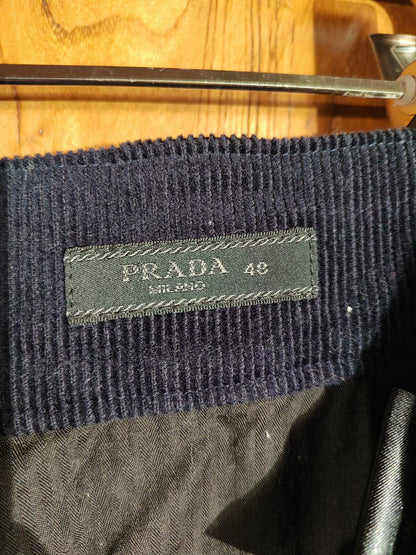 Prada Corduroy Casual Trousers Size 48