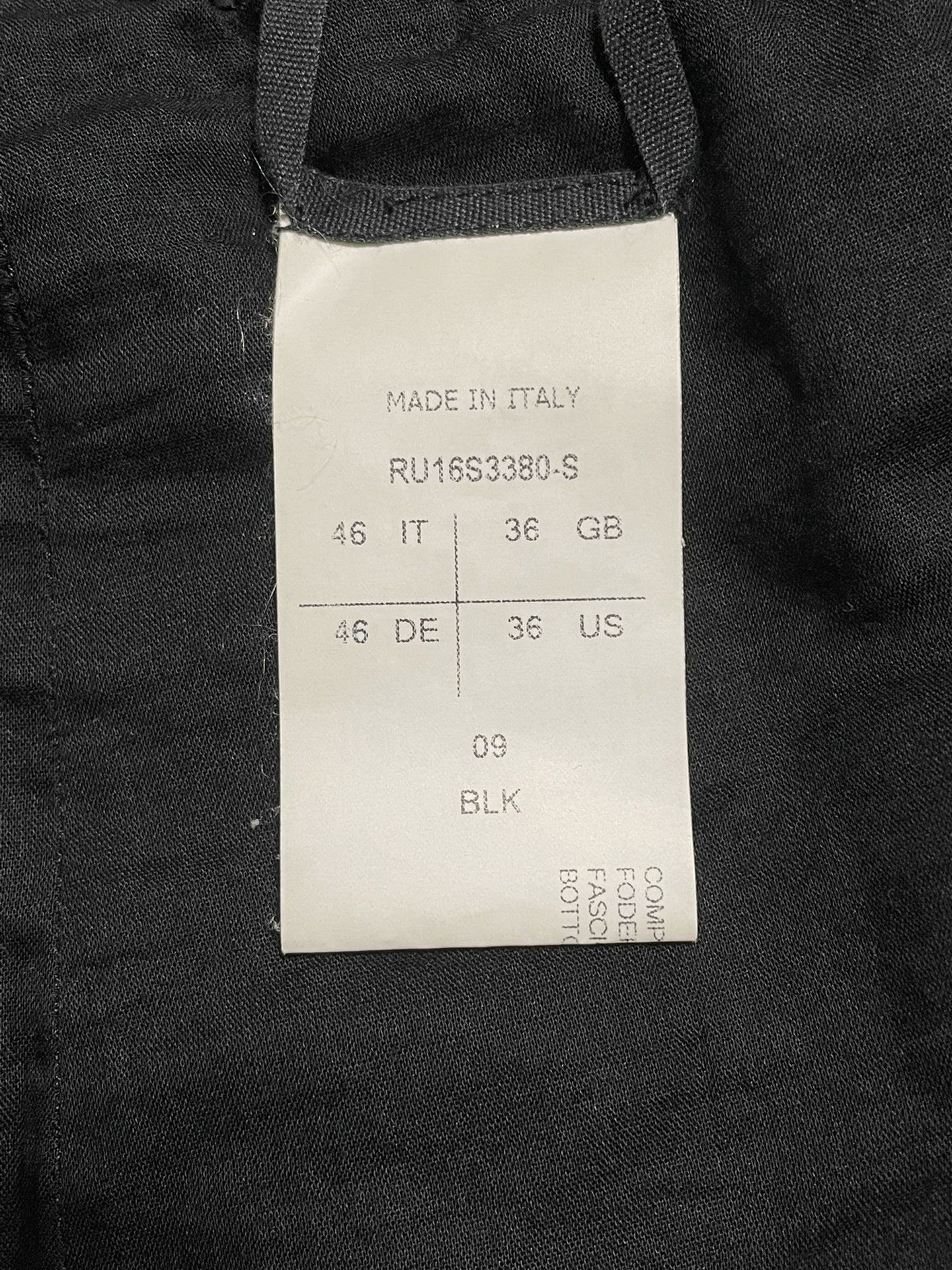 rick owens long pants with drop-crotch design
