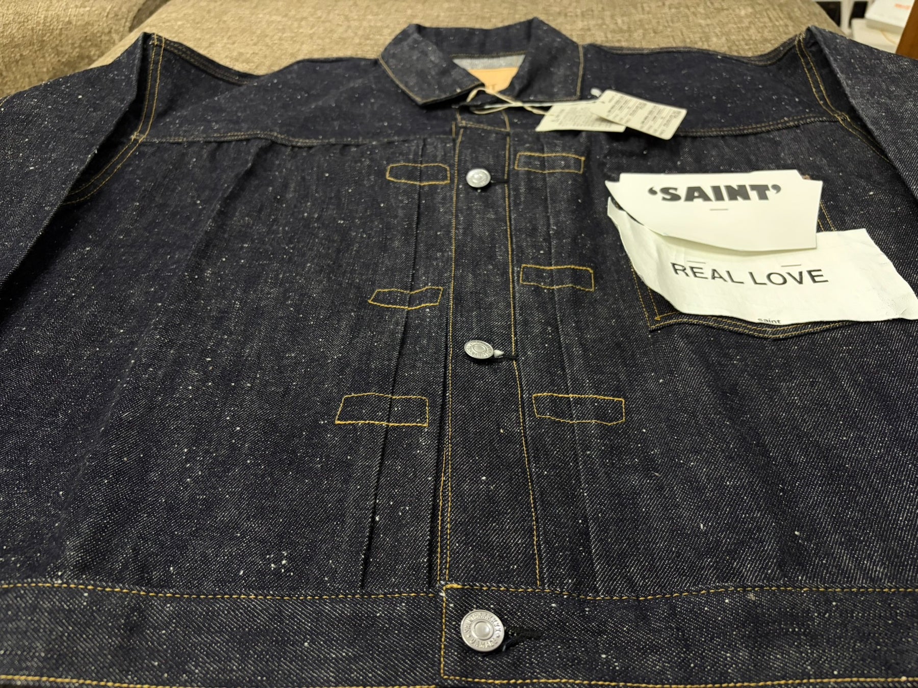 SAINT MICHAEL x berberjin T-back Denim Jacket