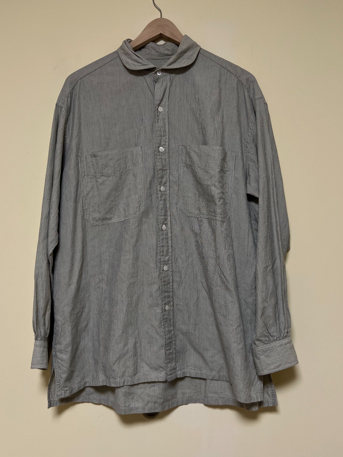 Porter Classic Wide Pocket Stripe Shirt