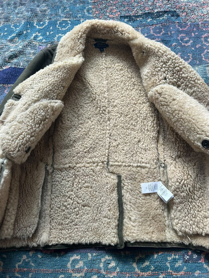 polo ralph lauren shearling lined coat