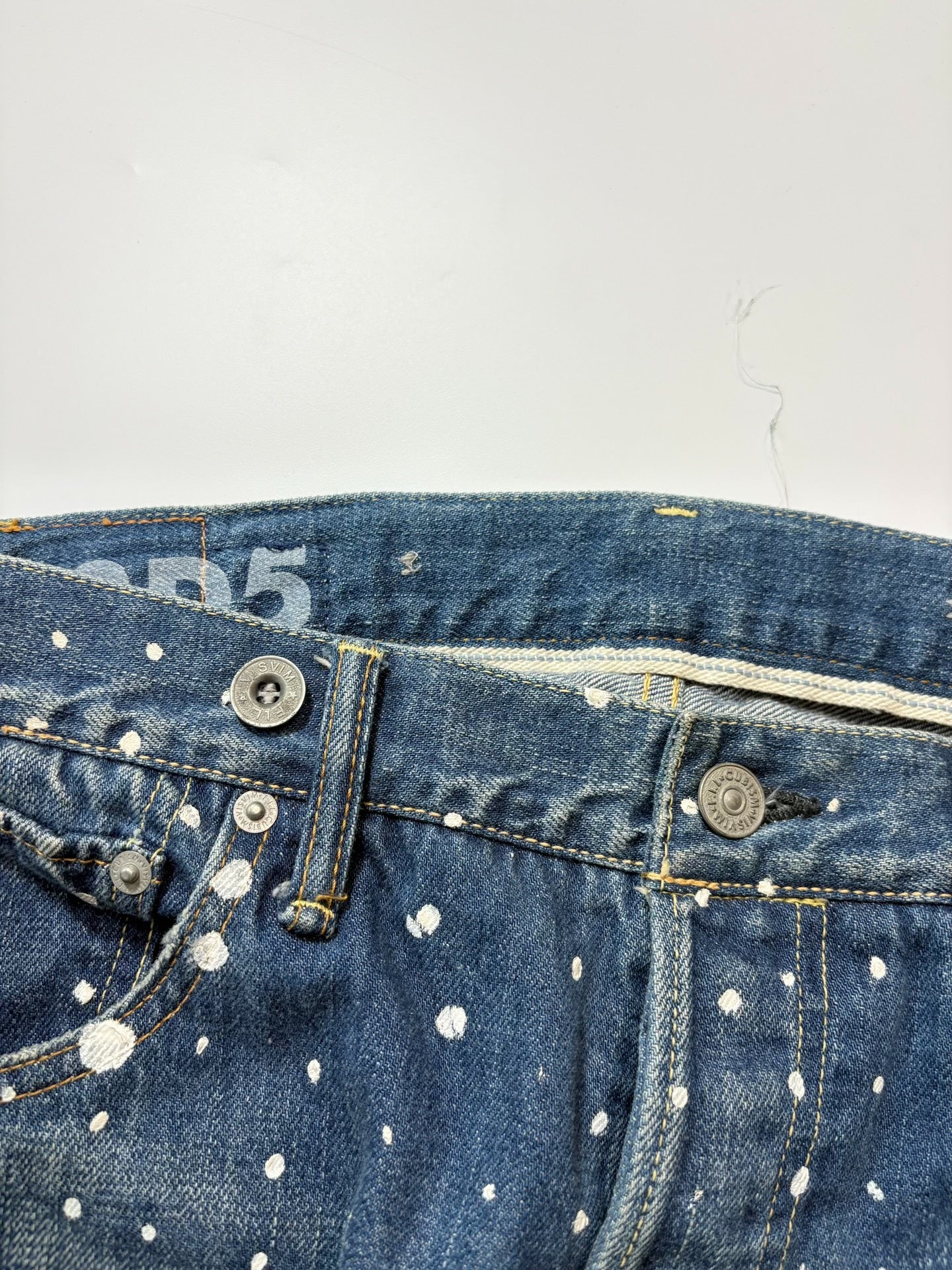 VISVIM 01.2D5 Polka Dot Jeans