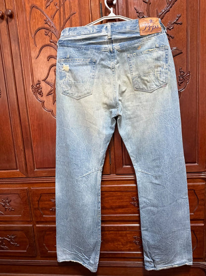 PRPS Men's Straight Wide-Leg Jeans