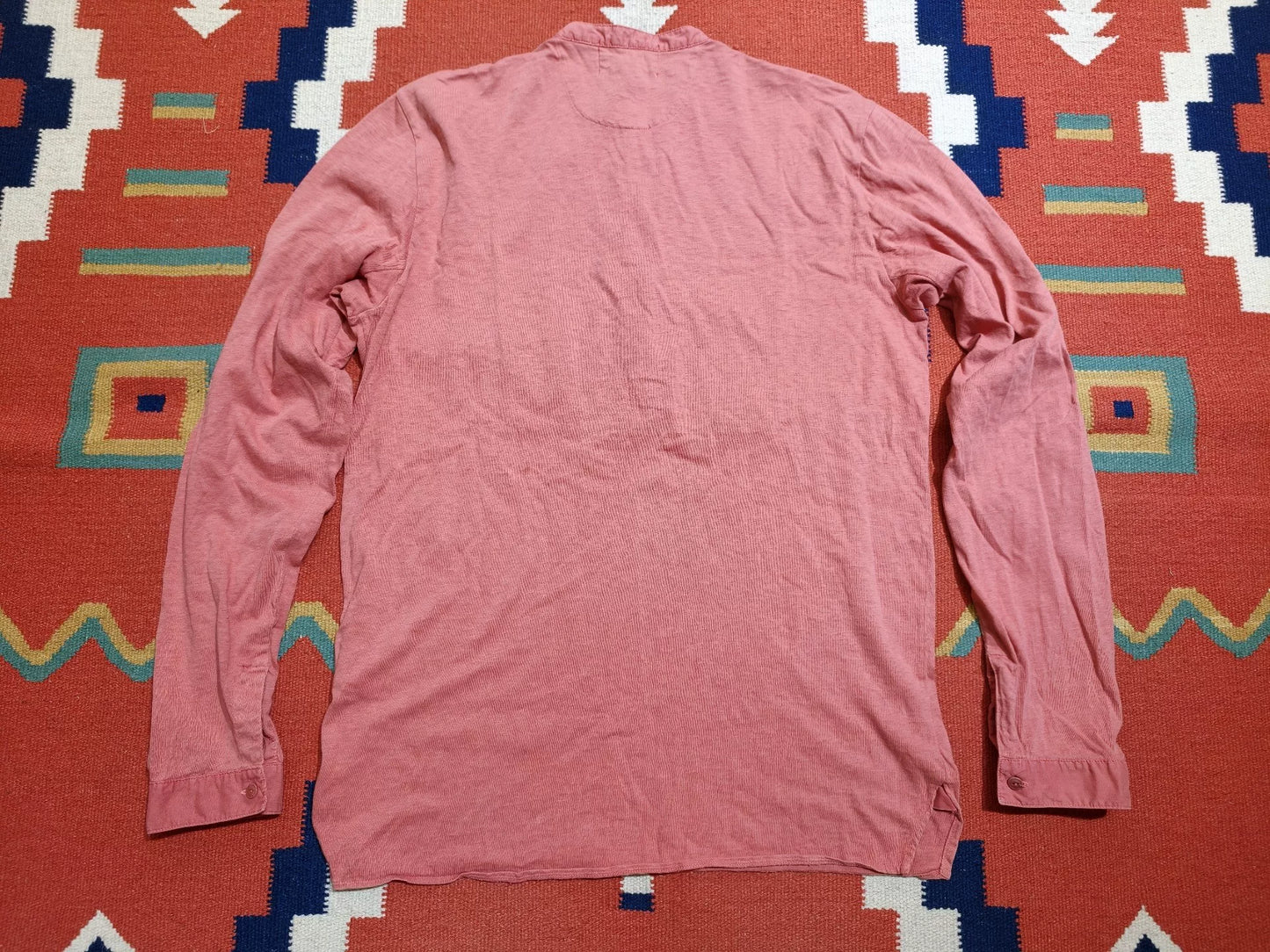 RRL Double RL Henley Long Sleeve T-shirt