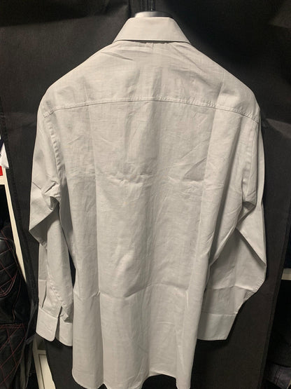Giorgio Armani Cotton Linen Blend Long Sleeve Shirt
