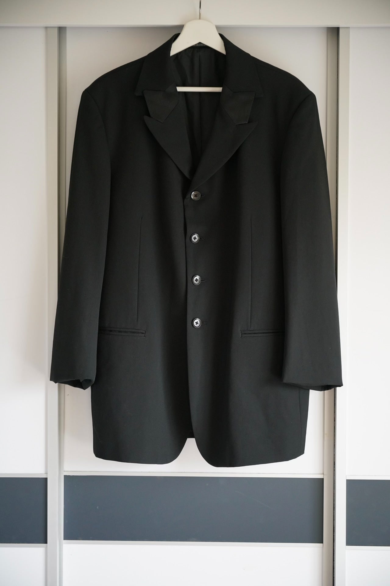 Yohji Yamamoto Black Wool Suit Jacket