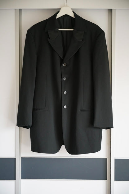 Yohji Yamamoto Black Wool Suit Jacket