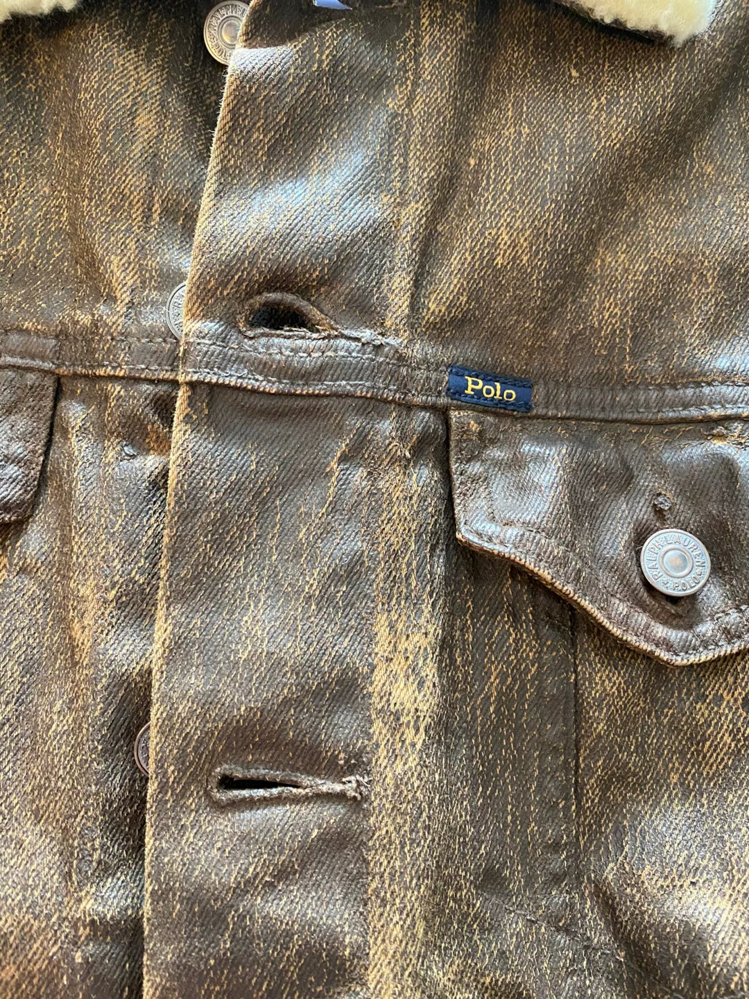 brown leather jacket with fur collar