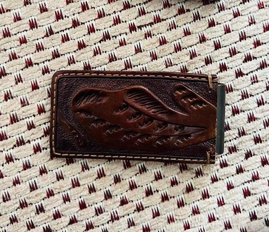 RRL Double RL Engraved Wallet