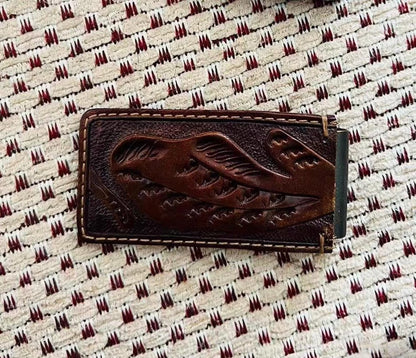 RRL Double RL Engraved Wallet