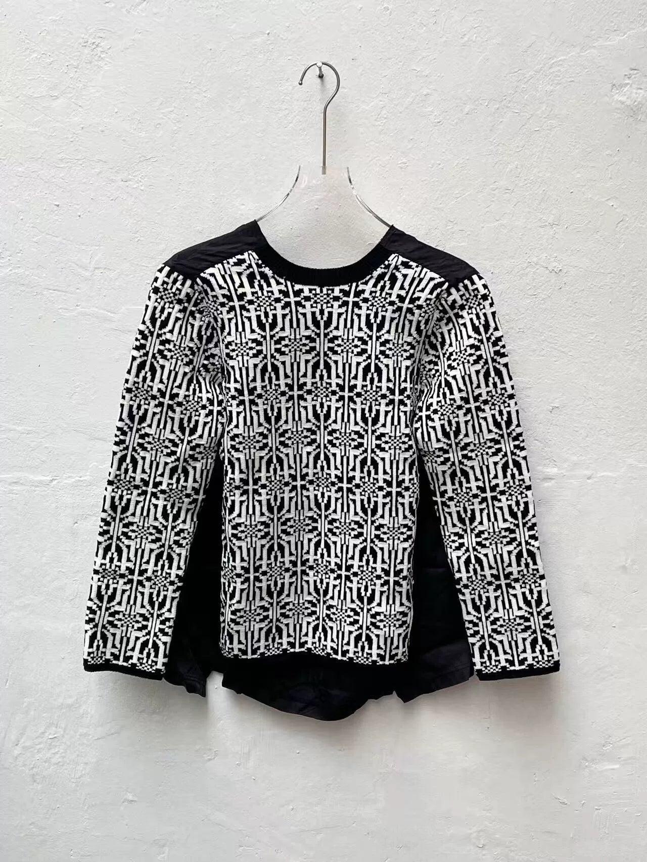 Comme des Garcons Homme Plus Black White Sweater